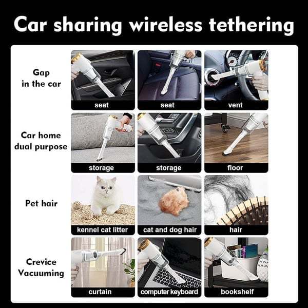 🎁Hot Sale Promotion 30% OFF🔥Wireless Handheld Car Vacuum Cleaner
