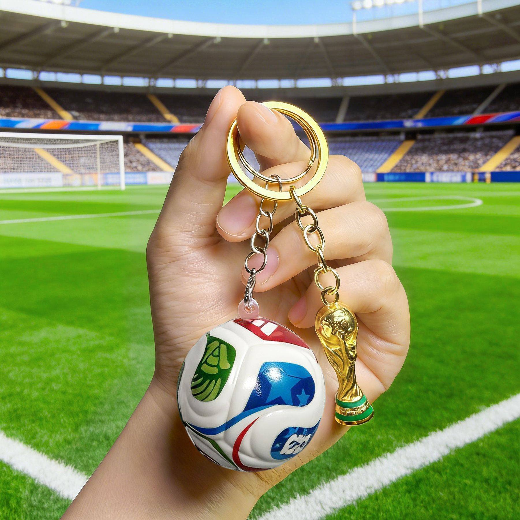 🎉Last Day 49% OFF⚽🏆 FIFA Trophy & Ball Keychain