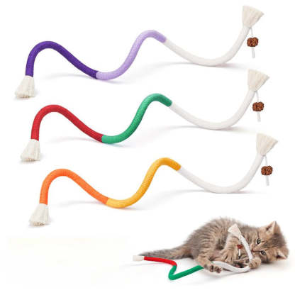 🐱 Catnip Organic Cotton Chew Rope Toy | Dental Care Fun For Cats - 50% OFF 🔥