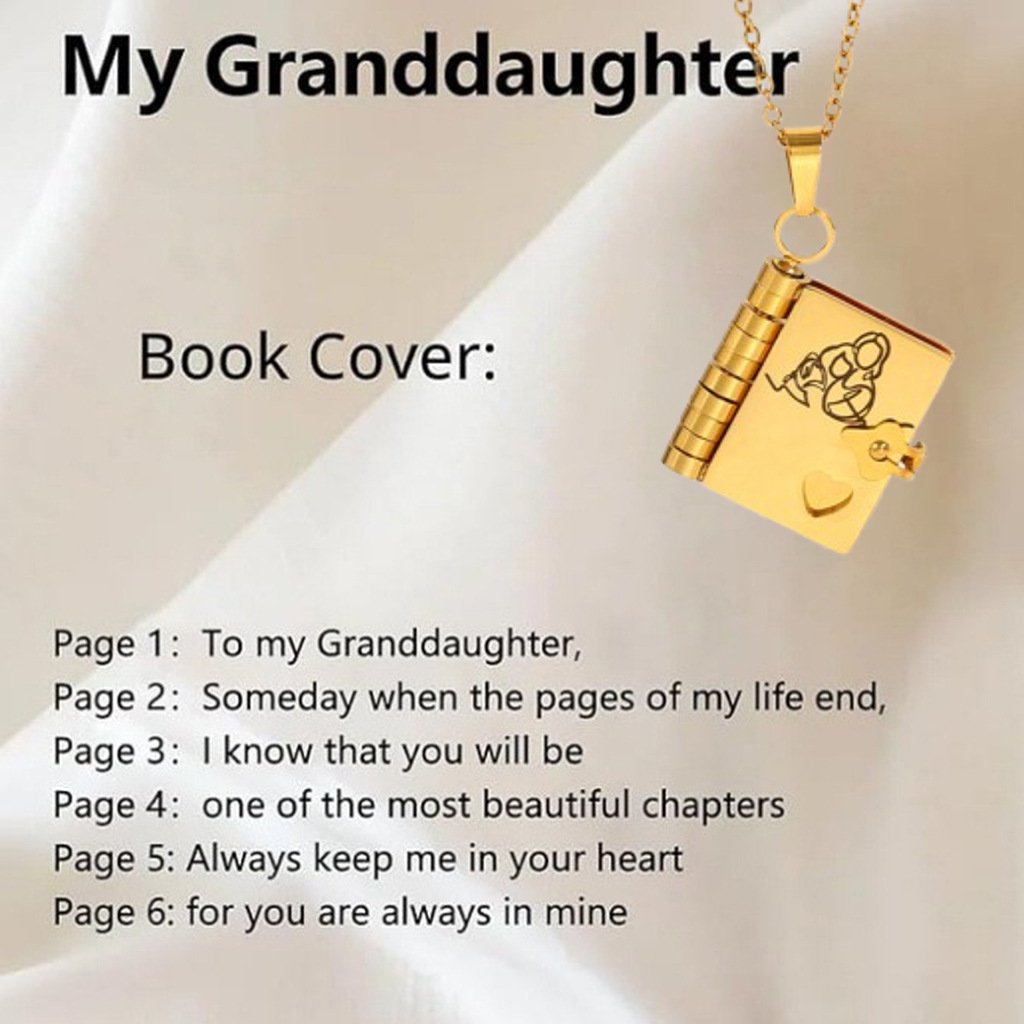 ✨Last Day 49%OFF💥 For Granddaughter - The Most Beautiful Chapter Book Necklace