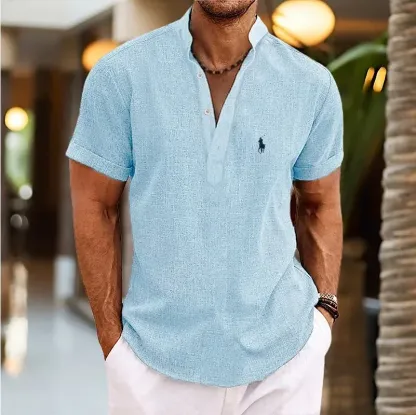 2026🔥 Bestselling Ralph Lauren Stand Collar Short-Sleeve Shirt