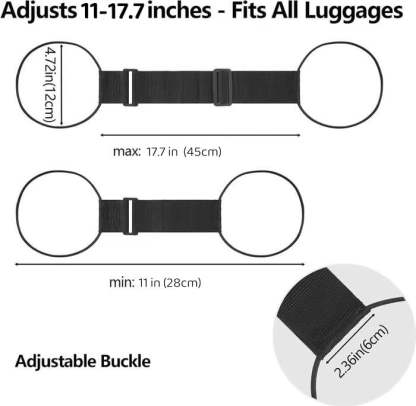 💥 2 packs Multi Use Strong Adjustable Luggage Connector Straps