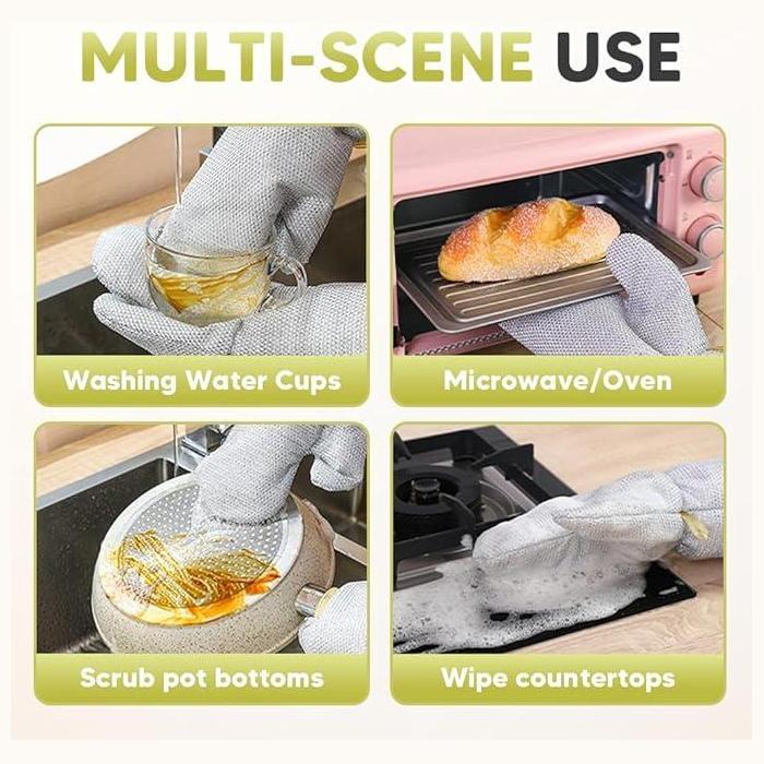 🔥2026 Best-Sellers-Waterproof Oil-Resistant Heat-Resistant Steel Wire Dishwashing Gloves