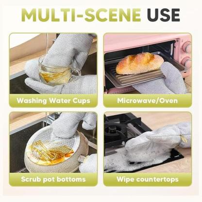 🔥2026 Best-Sellers-Waterproof Oil-Resistant Heat-Resistant Steel Wire Dishwashing Gloves