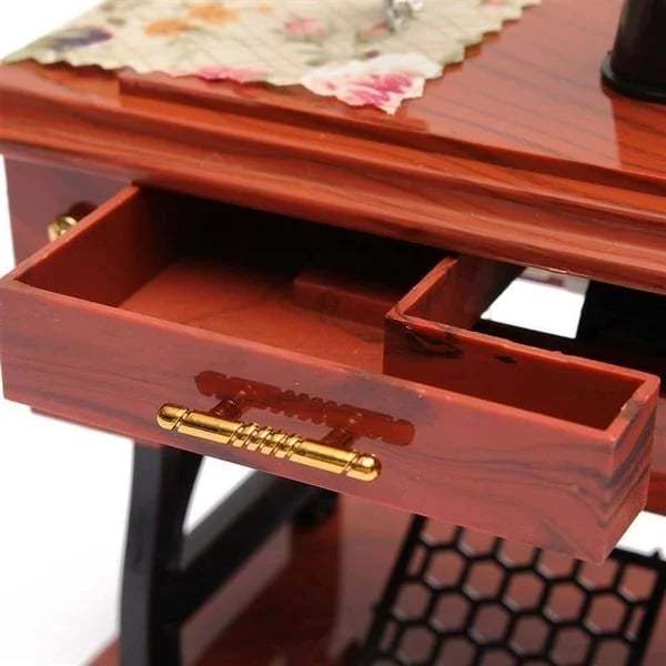 🎶Time Limit Sale 50% OFF - Wood Mini Sewing Machine Music Box