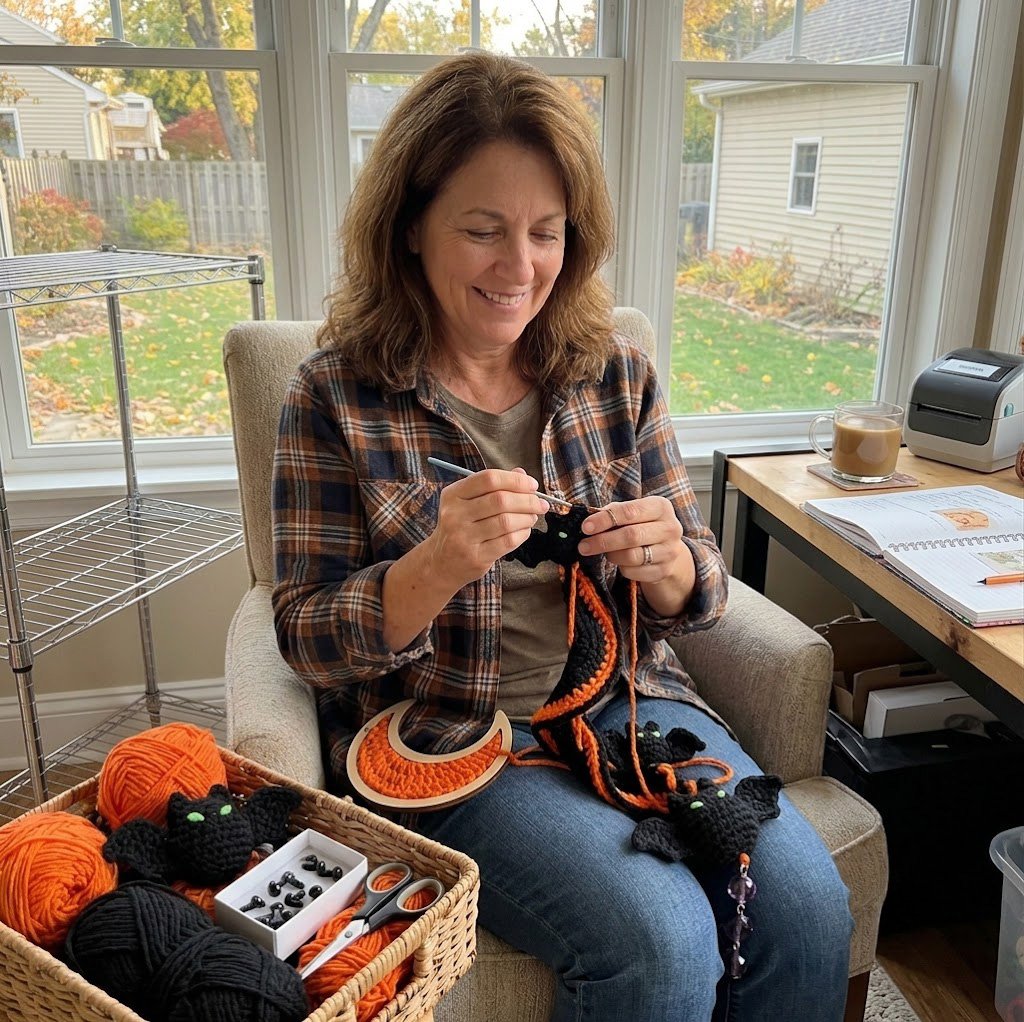 🔥Last Day 50% OFF - 🎃 Enchanted Halloween Crochet Spiral DIY Kit 