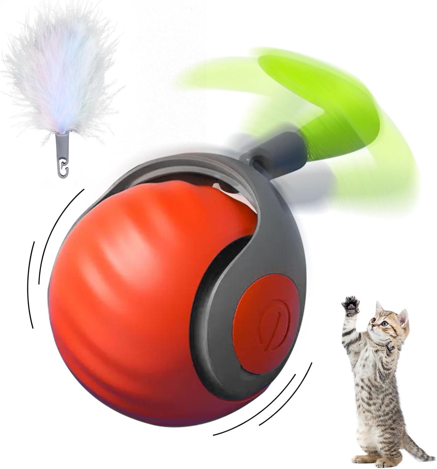🐱 Interactive Rechargeable Cat Toy Ball | Smart Automatic Pet Playmate - 50% OFF 🔥