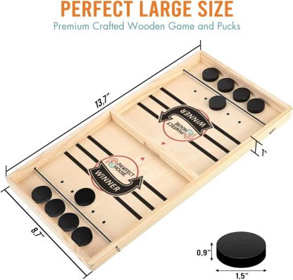 Fast Sling Puck Game - Birthday Gifts For Family, Friends, Children - Best Interactive Game Ever