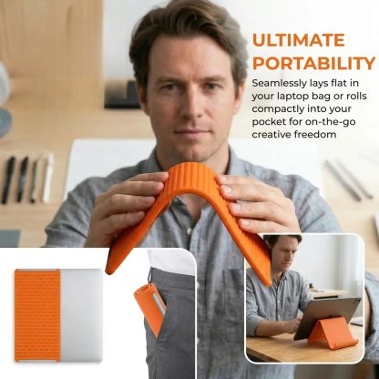 🤳Flexible Silicon  Phone Holder Stand, Bendable, Rollable, Foldable Design