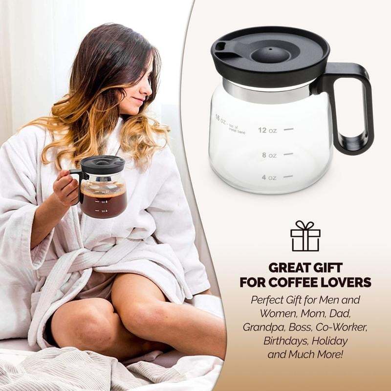 🔥Black Friday Sale - 50% OFF-☕ 16 Oz Glass Coffee Mug – Coffee Pot Style