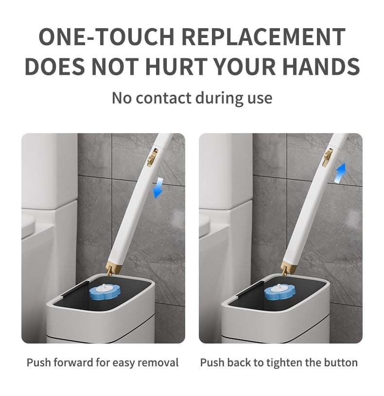 ⚡50K+ SOLD!🚽💦Disposable Replacement Wall-Mounted Innovative Toilet Brush Set✨
