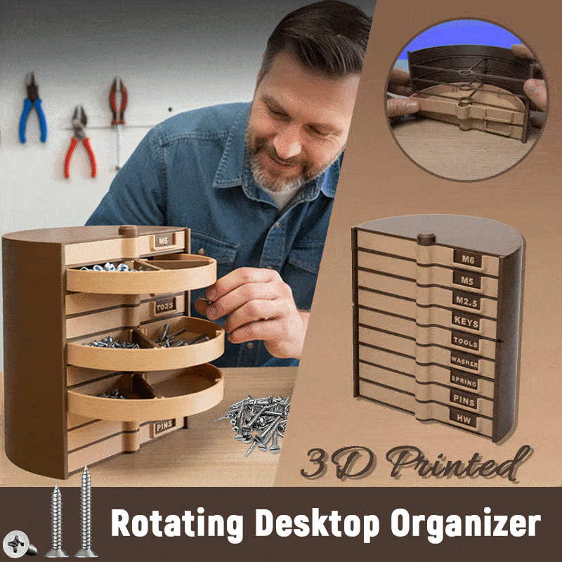 360° Rotating Modular Parts Storage Tower