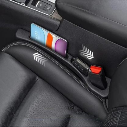 Eptchn Car Seats Gap Filler Dual with Belt Slot