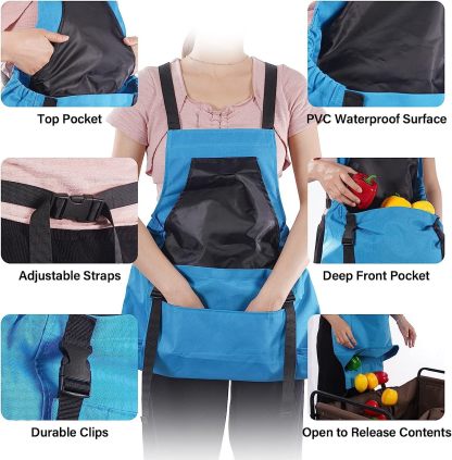 Keep Tools Handy While Gardening 🌱 | Durable Waterproof Work Apron with Large Pockets 🧤 🔥 Save 50% Today!