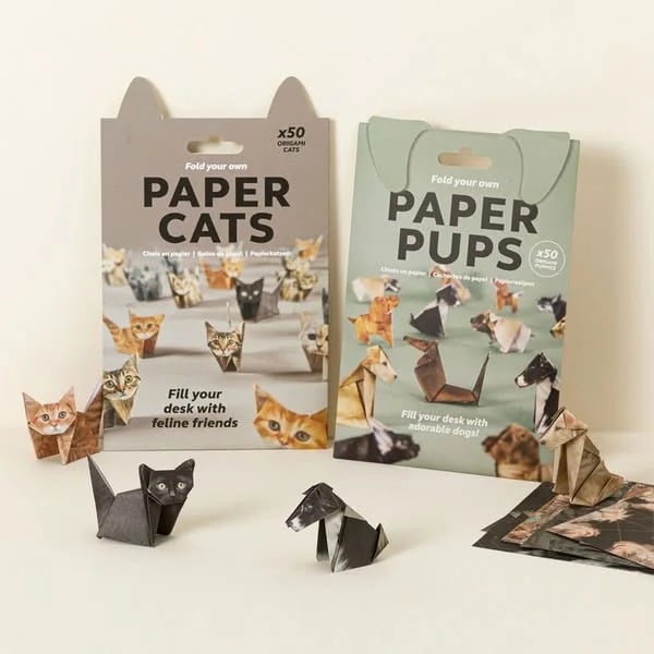 🎁LAST DAY 50% OFF🐱DIY Paper Cats and Dogs Easy to Make Relaxing Hobby Ideal for Gifting