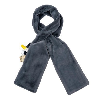 ✨Unlock a New Fashion Storage Posture in Winter⛄Faux Fur Pull-Through Scarf with Zipper Pocket 🧣✨