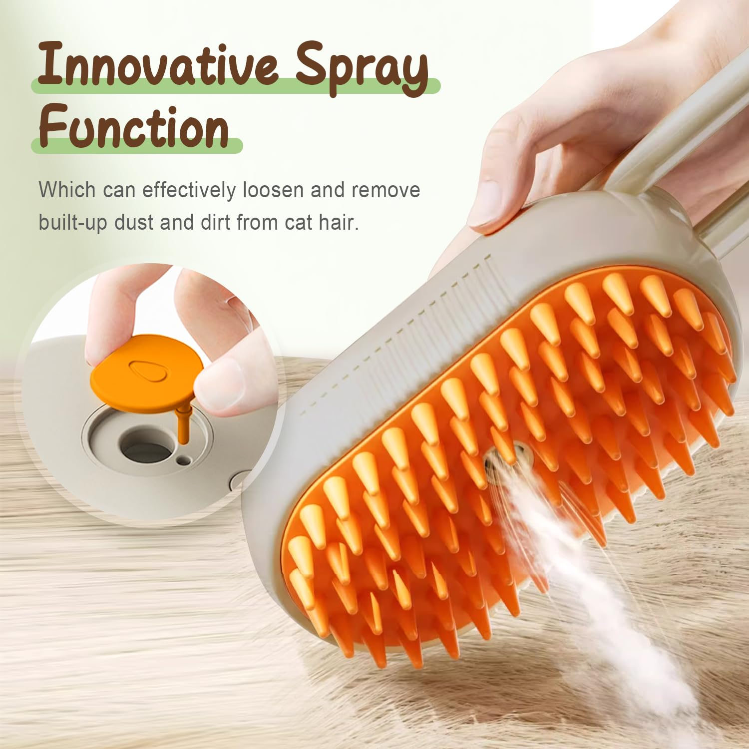 😻 Gentle Cat Grooming Comb | Remove Loose Fur & Massage Your Pet - 50% OFF 🐾