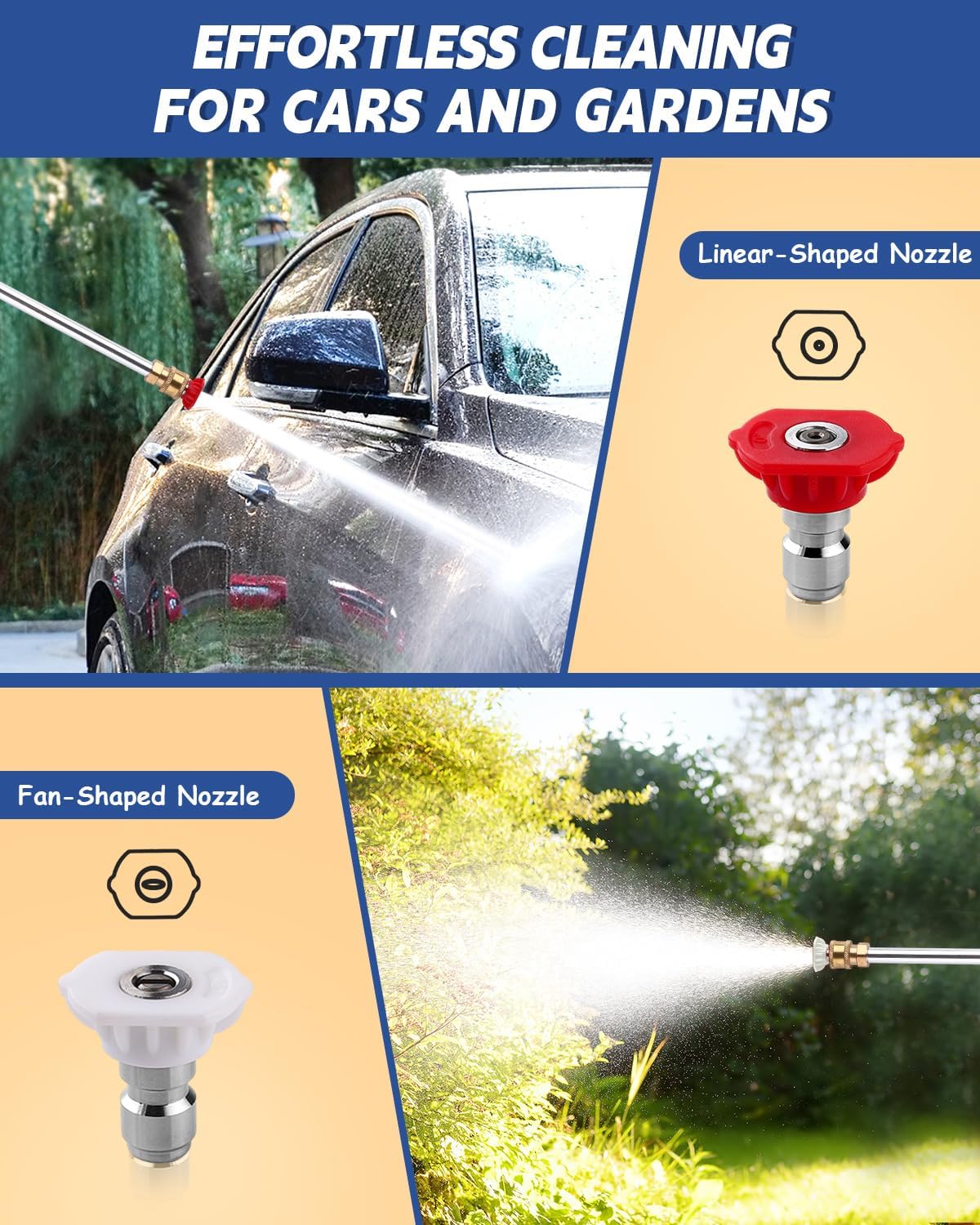 🔥 HOT SALE 49% OFF👨‍🌾✨2026 Jet Nozzle Power Washer for Garden Hose