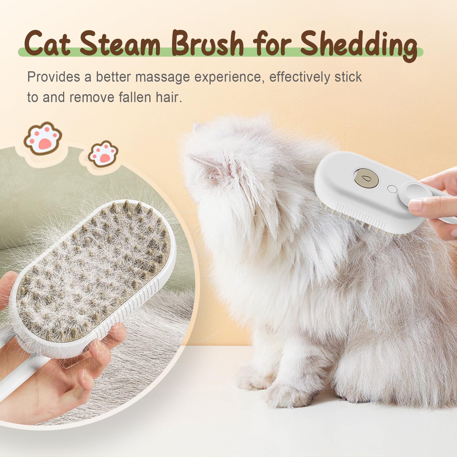 😻 Gentle Cat Grooming Comb | Remove Loose Fur & Massage Your Pet - 50% OFF 🐾
