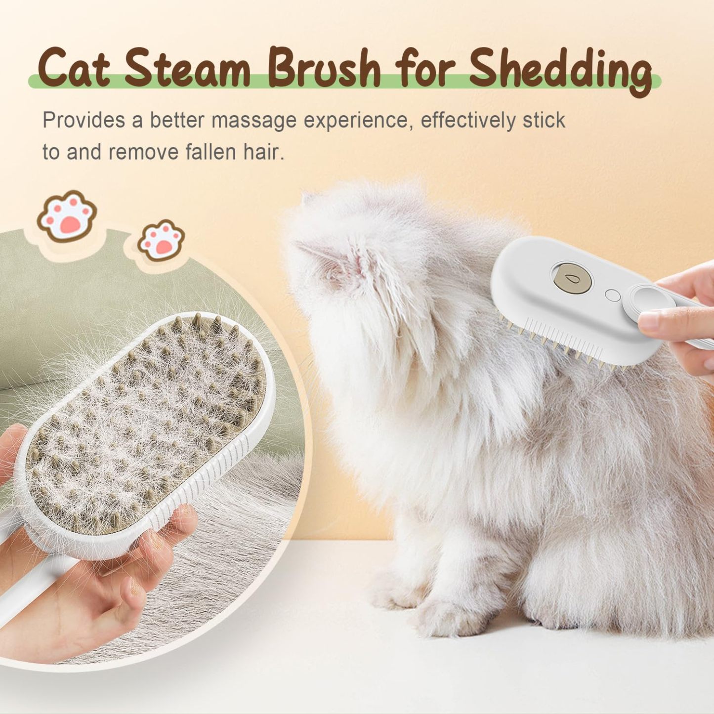😻 Gentle Cat Grooming Comb | Remove Loose Fur & Massage Your Pet - 50% OFF 🐾