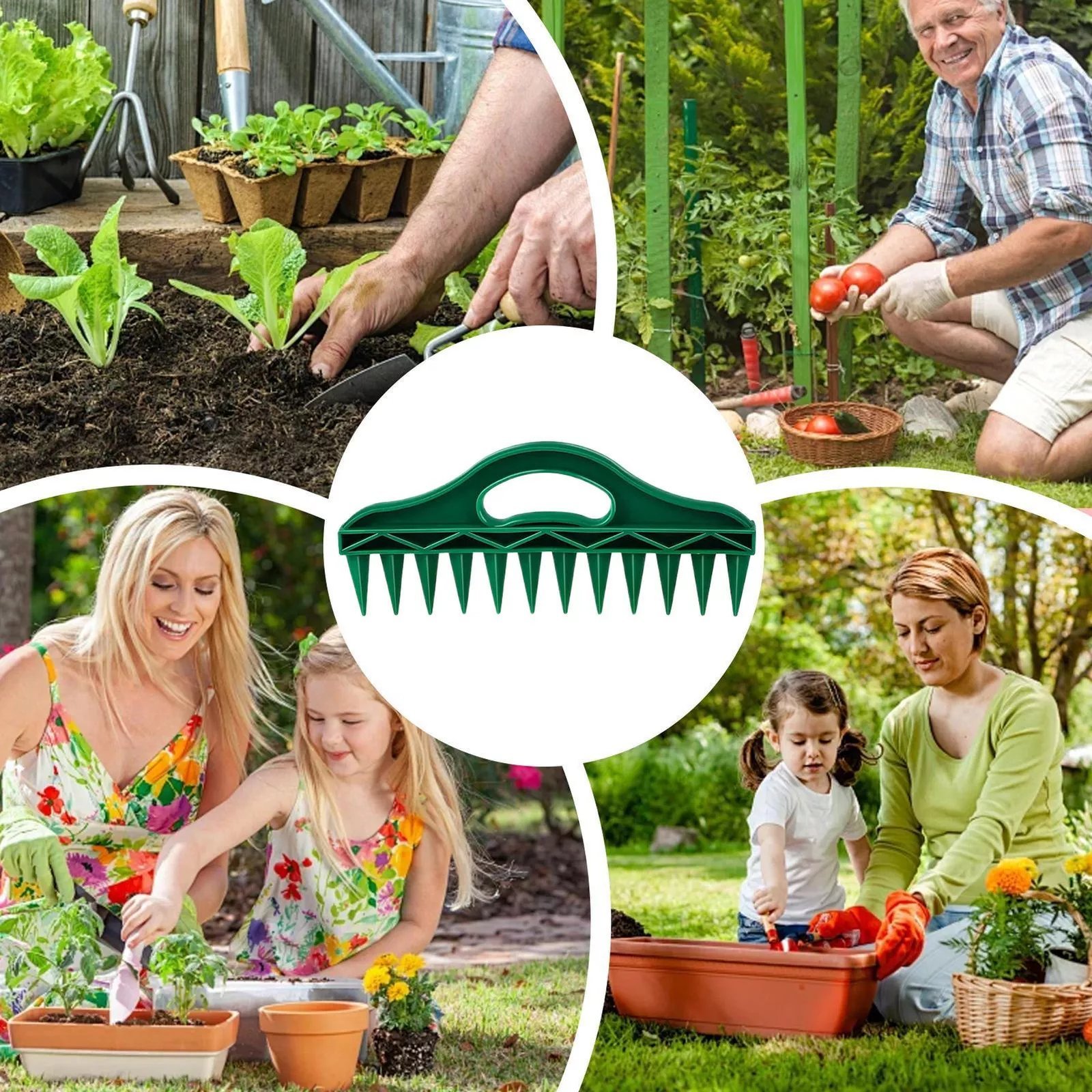 🌱Garden Seed Spacer & Dibbler – 12-Hole Precision Planting Tool