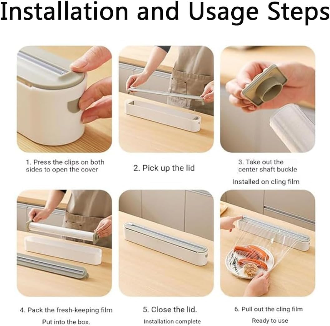 🔥Last Day 49% OFF🔥🎉Magnetic Wrap Dispenser with Cutter
