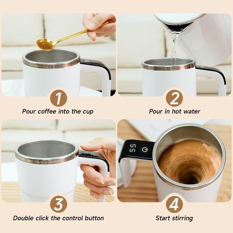 🔥LAST DAY 50% OFF - Electric coffee mug with a built-in LCD thermometer