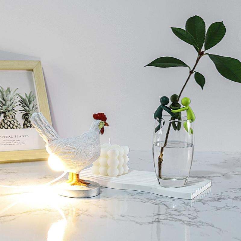 🔥 BIG SALE - 47% OFF🔥Chicken Design Desktop Decorative Light, 1 Count Cute Resin Animal Design Desktop Decorative Light, Creative Desktop Light for Home Office Decor