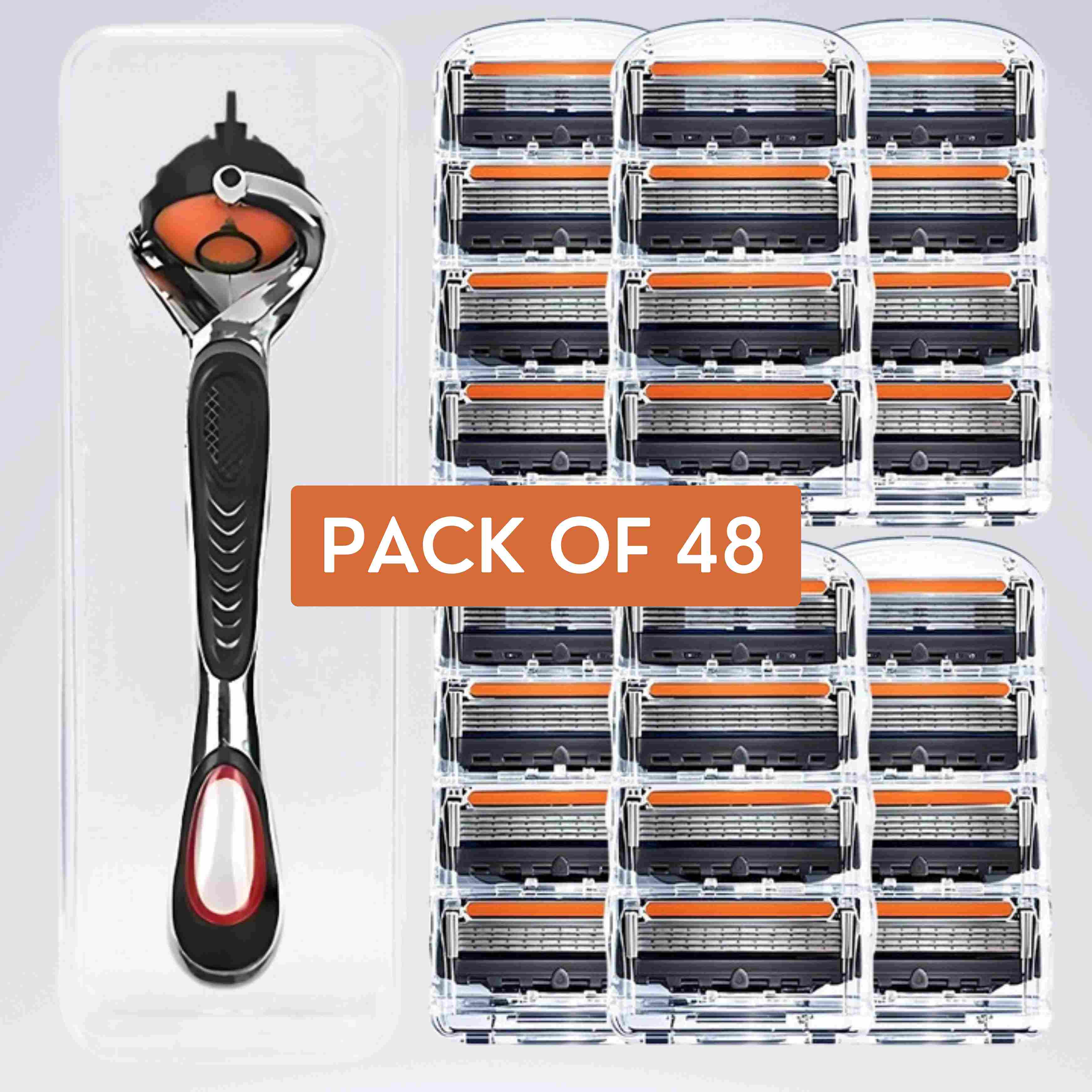 PrecisionRazor - 48 Blade Shaving Razor | No Cuts Guaranteed