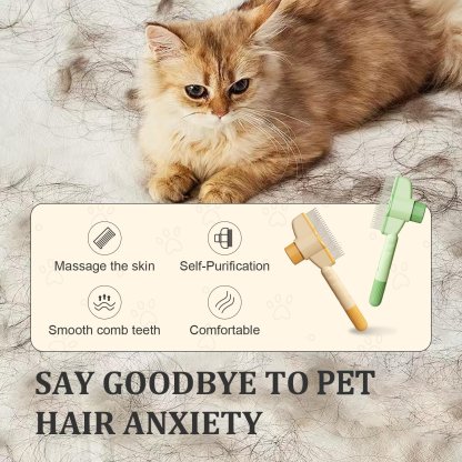 💥 Say Goodbye to Pet Hair! 🔥Pet Comb Grooming Brush✨