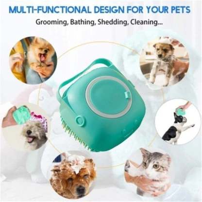 🧼🧼Bathroom 🐶Dog Cat🐱 Bath Brush Massage Gloves Soft Safety Silicone Comb Pet Accessories❤❤