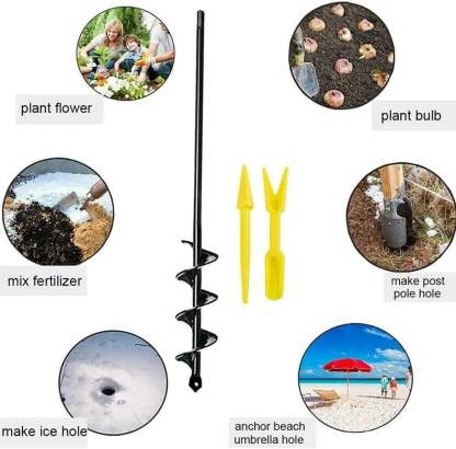 Easy Gardening Auger Spiral Drill Bit