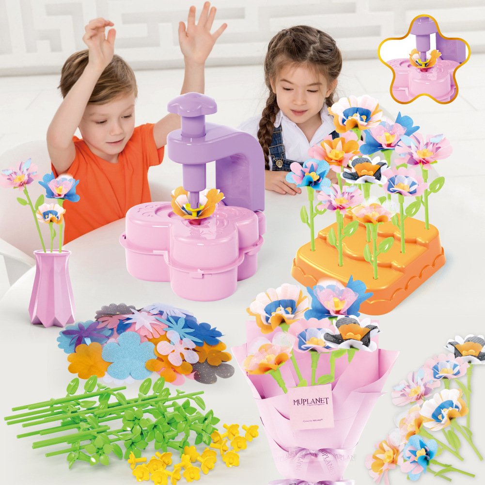 🎁Last Day Sale 49% OFF🔥Fabric Flower Bouquet Craft Kit – DIY Arts & Crafts, Creative Toy Gift