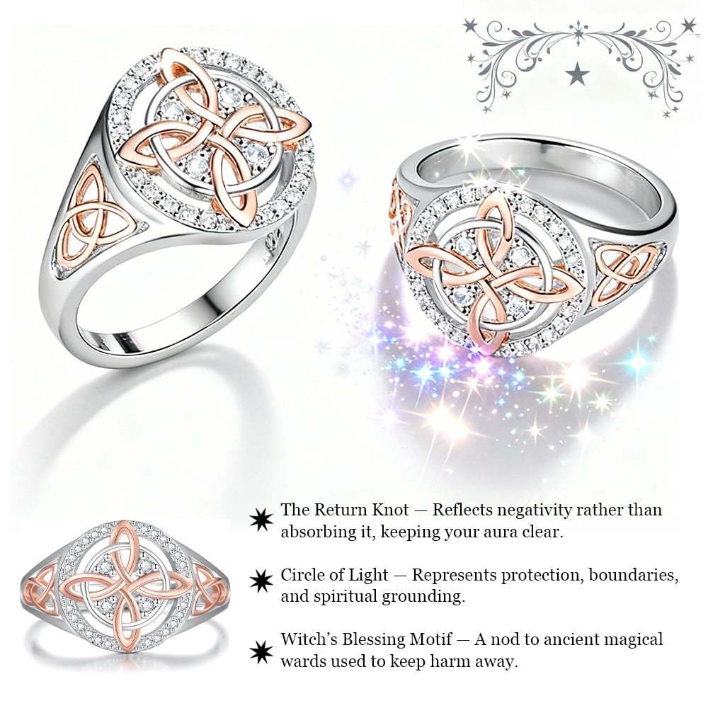 ✨Hot Promotion 50% OFF🔮💍Handmade Witch's Return-Knot Protection Ring💞Protect Your Loved Ones✨