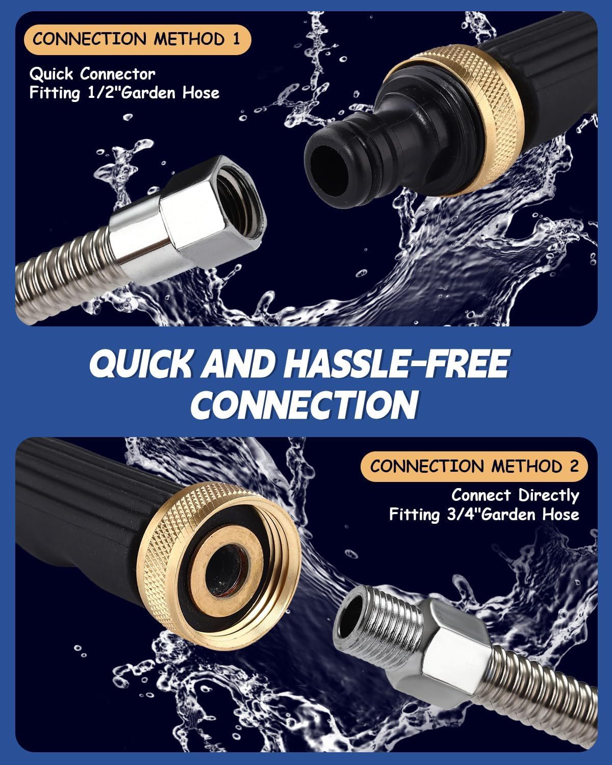 🔥 HOT SALE 49% OFF👨‍🌾✨2026 Jet Nozzle Power Washer for Garden Hose