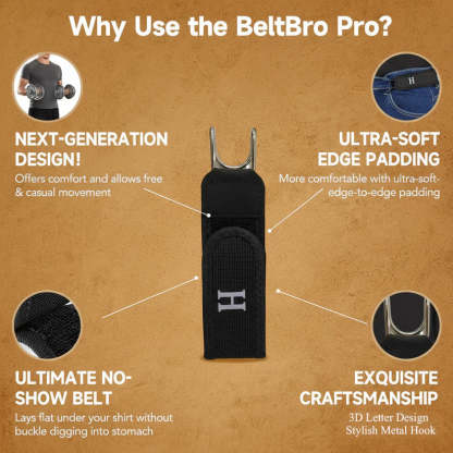 Tactical Metal Hook Elastic Belt (Unisex) - Patented No - Buckle Invisible Design | Soft Adjustable Side