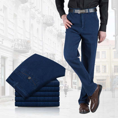 Men’s High Waist Straight Fit Jeans