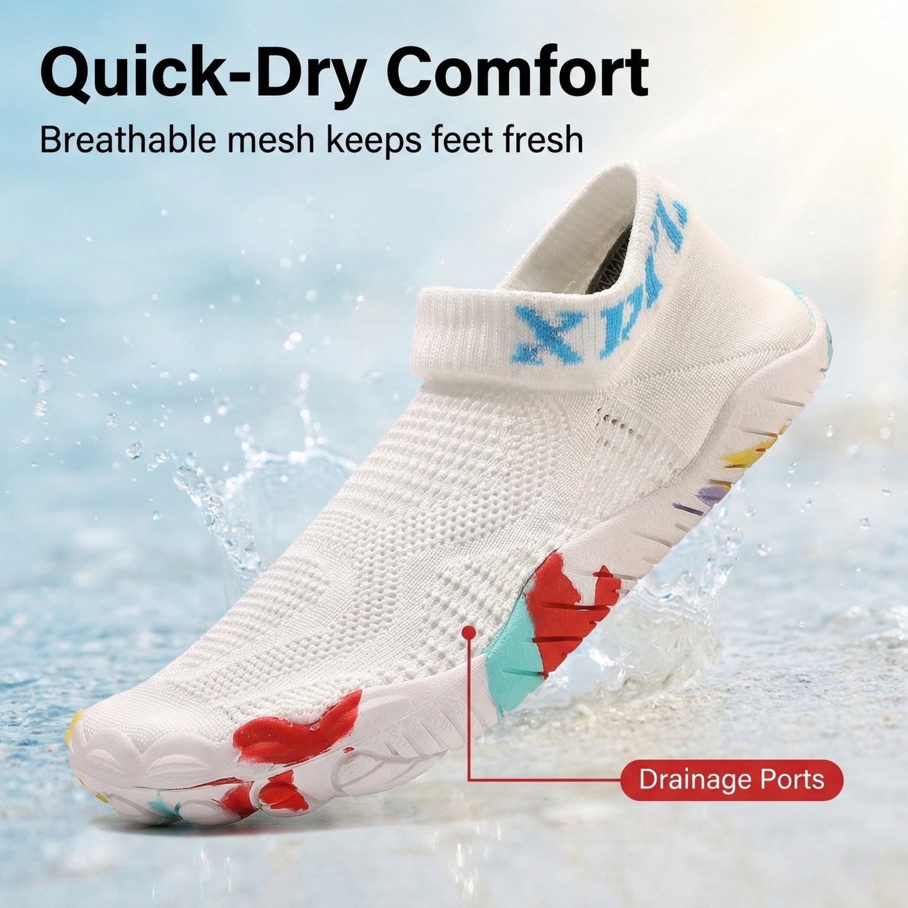 Water and Land Cut-resistant and Puncture-resistant Beachcombing Quick-drying Water Play Shoes