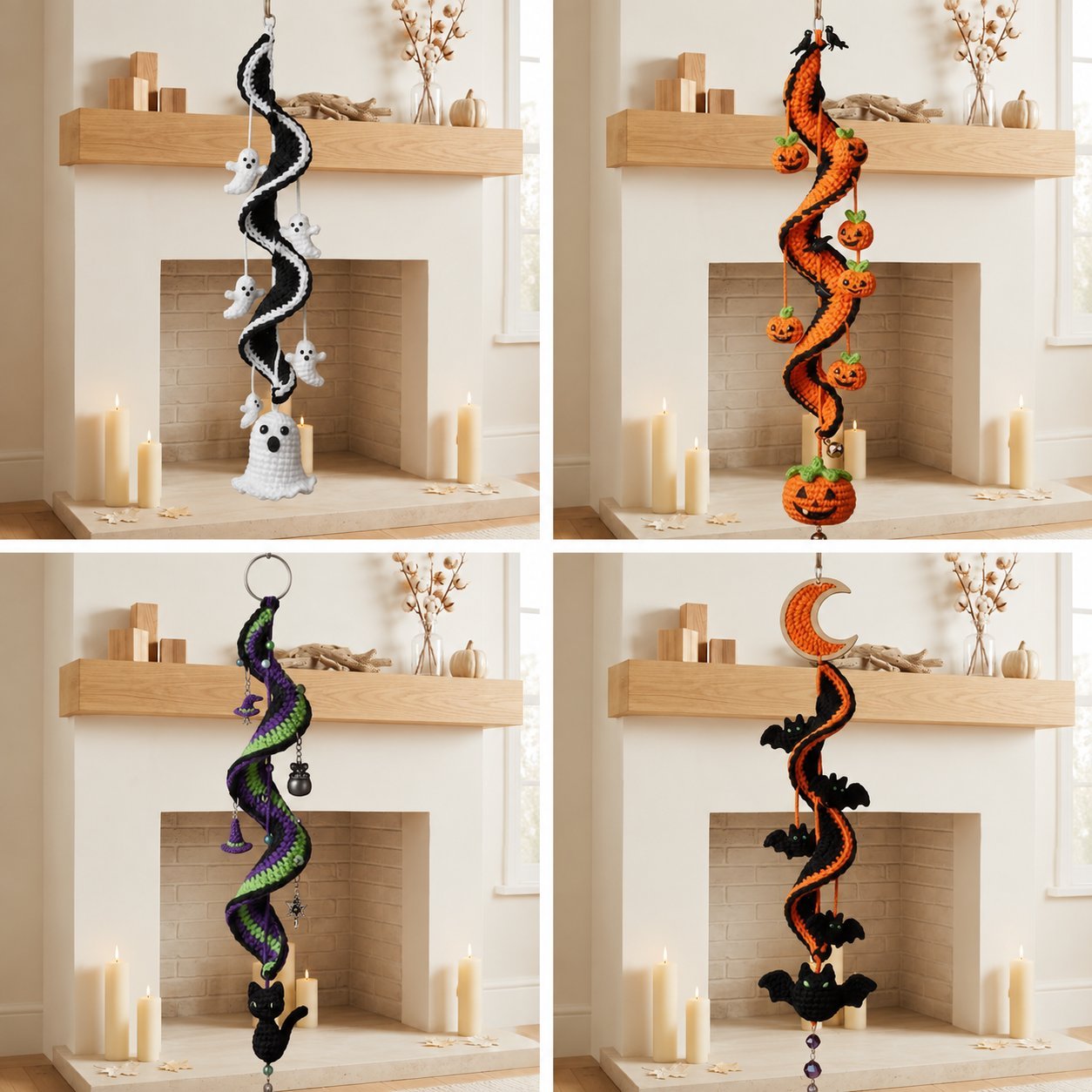 🔥Last Day 50% OFF - 🎃 Enchanted Halloween Crochet Spiral DIY Kit 