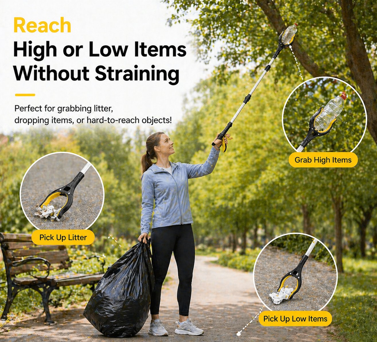 EasyReach™ 43" Long Grabber Tool for Easy Everyday Reach