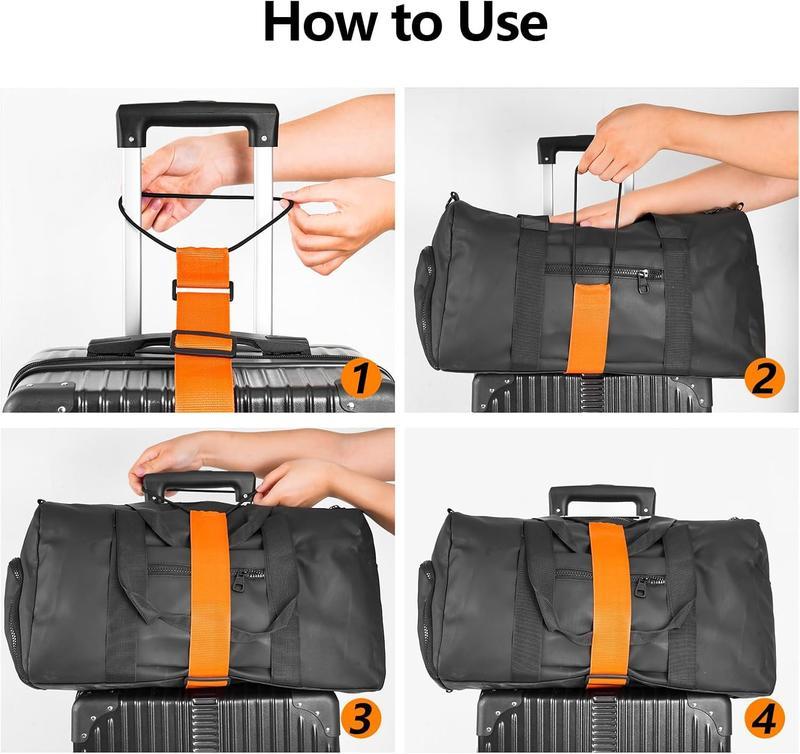 💥 2 packs Multi Use Strong Adjustable Luggage Connector Straps