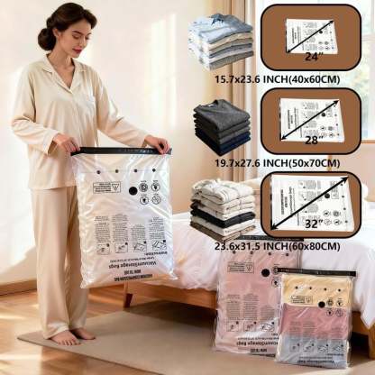 15-Pack Vacuum Storage Bags with Electric Pump