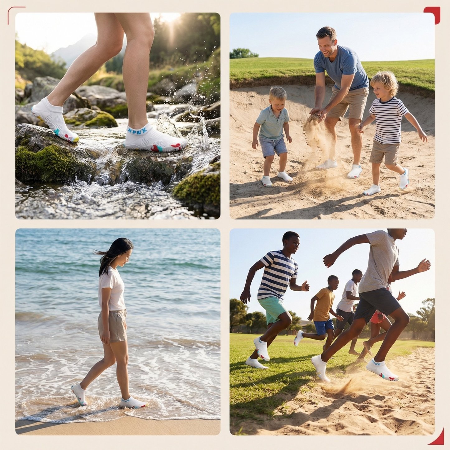 Water and Land Cut-resistant and Puncture-resistant Beachcombing Quick-drying Water Play Shoes