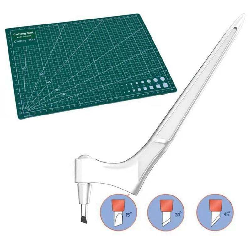 🔥- ✍️Craft Cutting Tools with 3 Interchangeable Blades (15°/30°/45°)