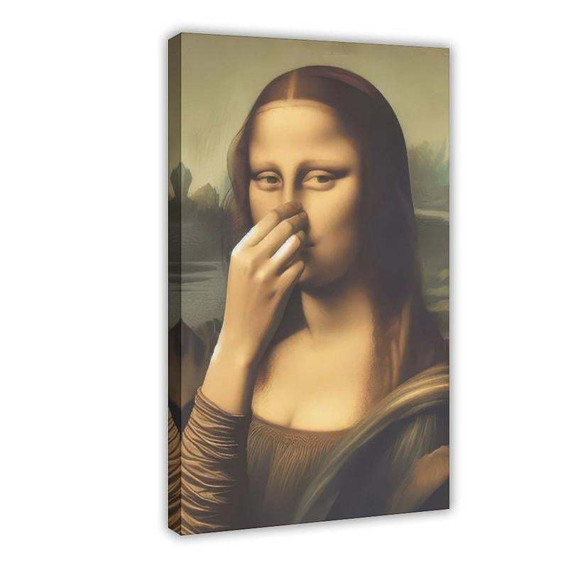🎁 Black Friday Special 49% Off🎨🧻Funny M*na Lisa Bathroom Art - Add Some Holiday Laughs! 😂