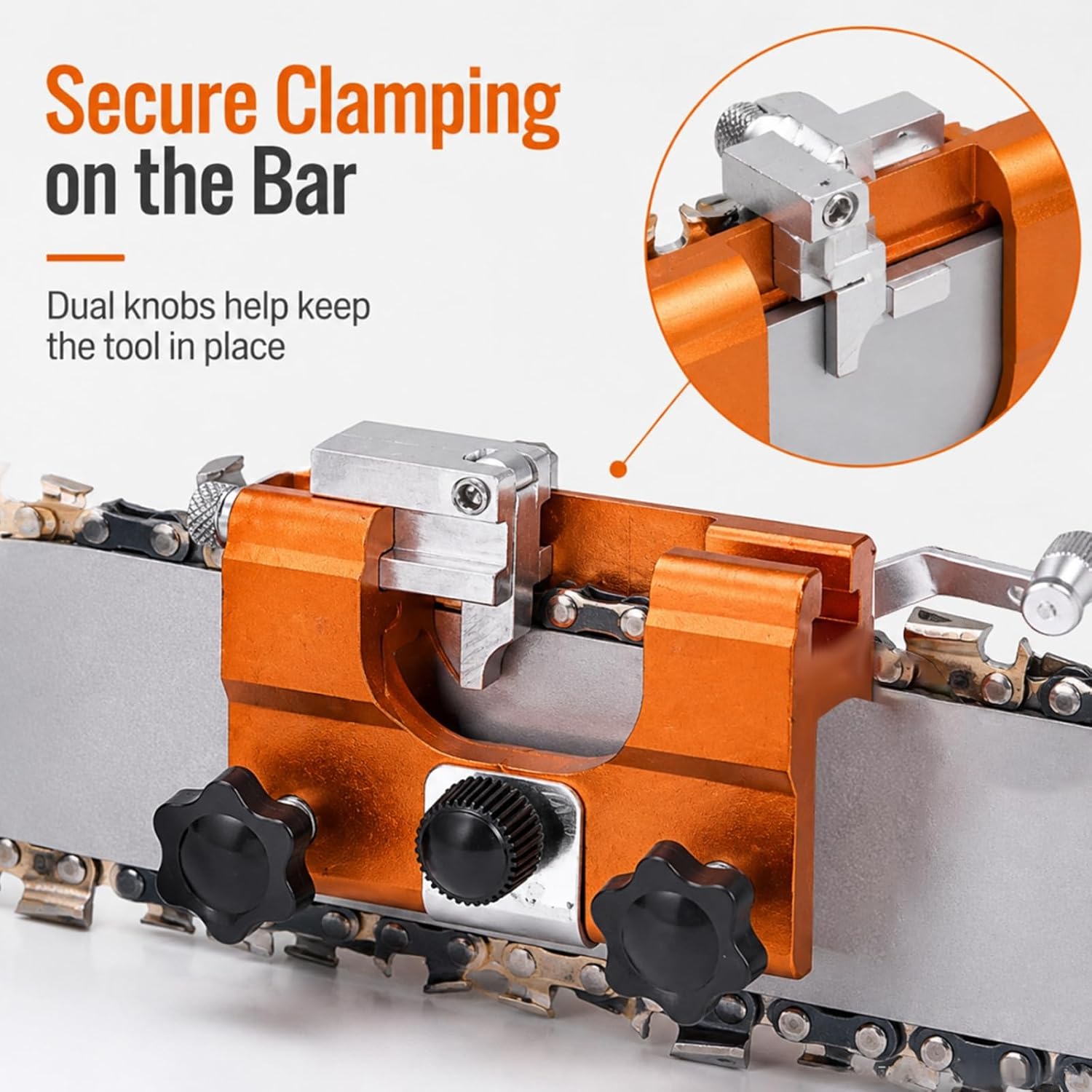 ⚙️ RazorWolf™ Precision Chainsaw Chain Sharpener | Fast Chain Restoration Tool
