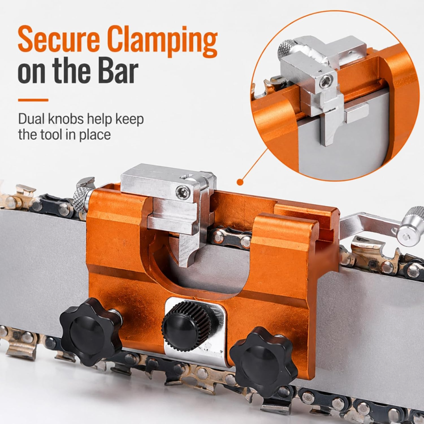 ⚙️ RazorWolf™ Precision Chainsaw Chain Sharpener | Fast Chain Restoration Tool