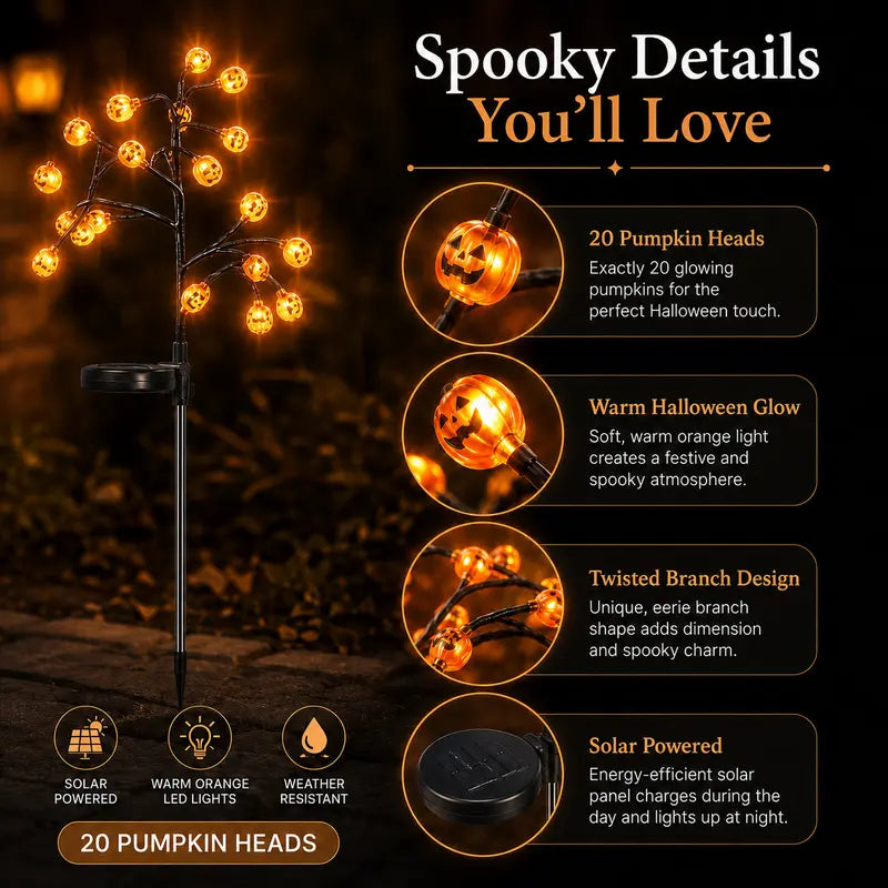 🎃 Summer Preview: Pumpkin Solar Garden Lights | Get Ready For Halloween