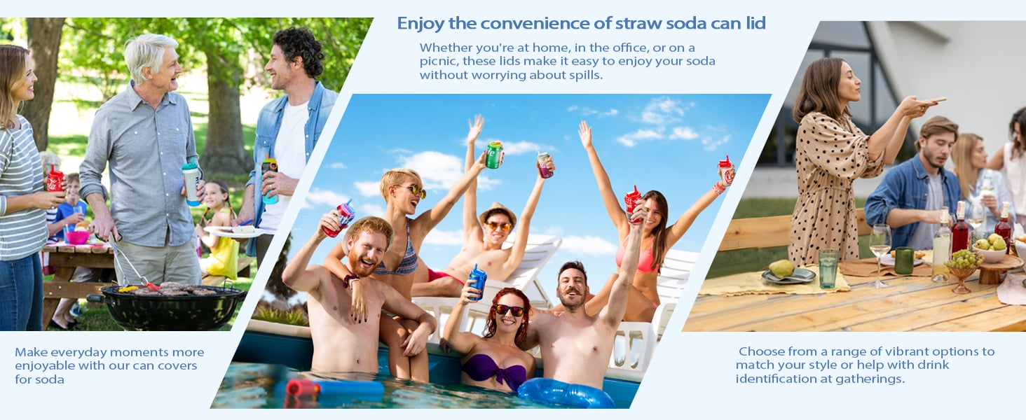  Soda Can Lids with Straws