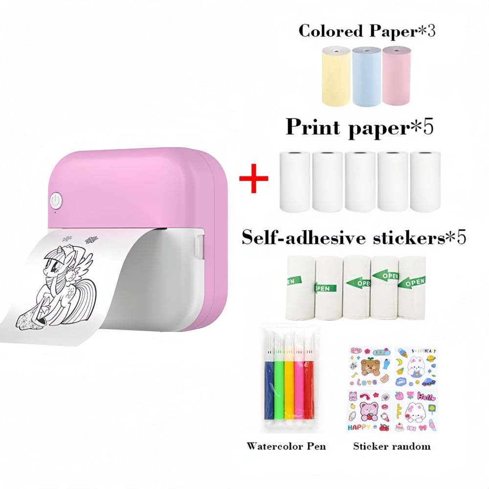 ⚡Flash Sale⚡ Mini Bluetooth Thermal Printer 🖨️ Portable Pocket Printer
